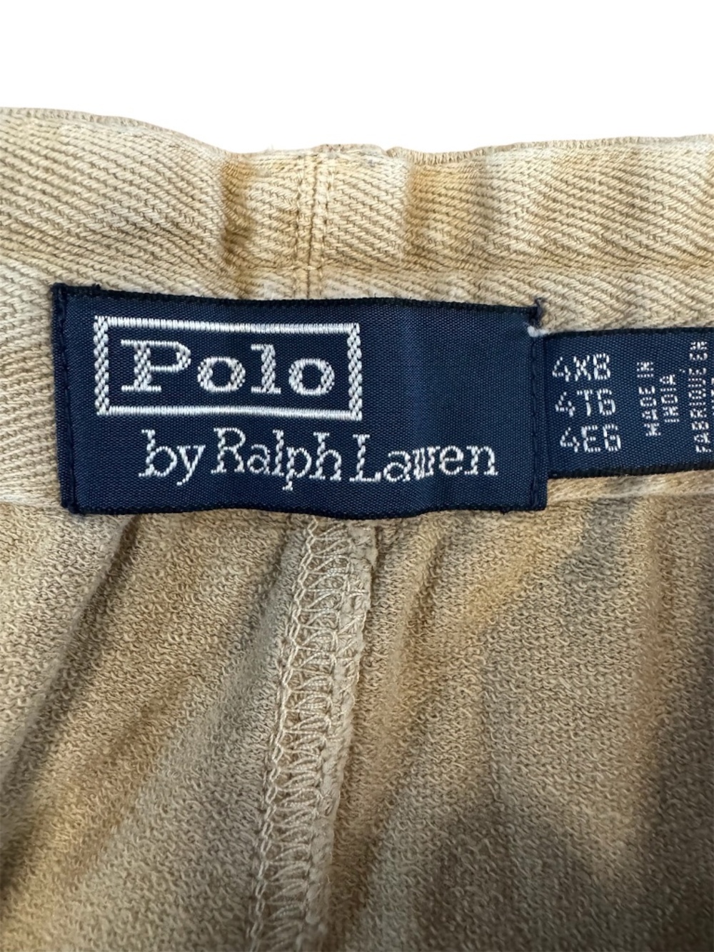 Polo Ralph Lauren Khaki Baggy Cotton Shorts Men's Size 4XB - Picture 4 of 6